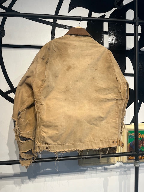 80's Carhartt Detroit Tan Thrashed L/XL
