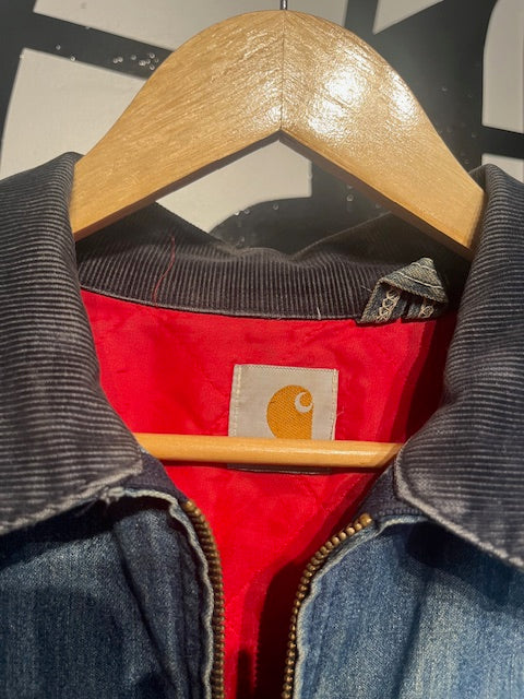 80's Carhartt Detroit Denim Faded L/XL
