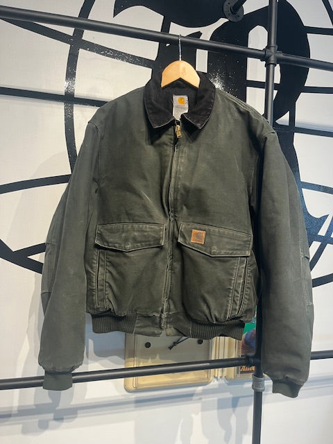 Vintage Carhartt Santa Fe Bomber Green L