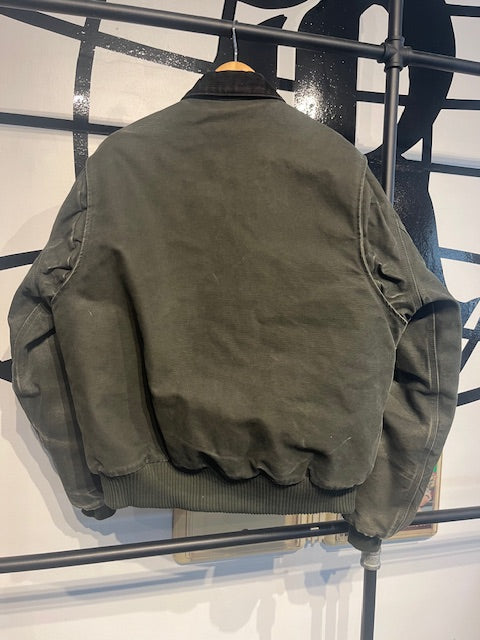 Vintage Carhartt Santa Fe Bomber Green L
