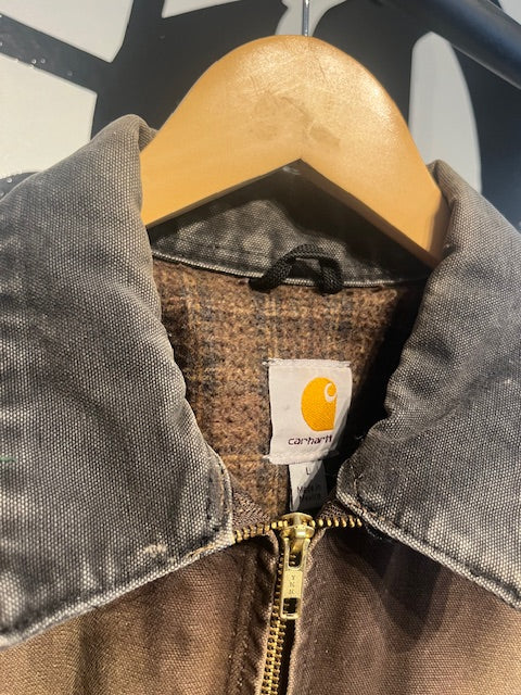 90's Carhartt Detroit Faded Brown L
