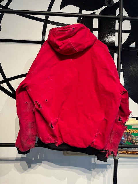 Vintage Carhartt Active Red Thrashed XL