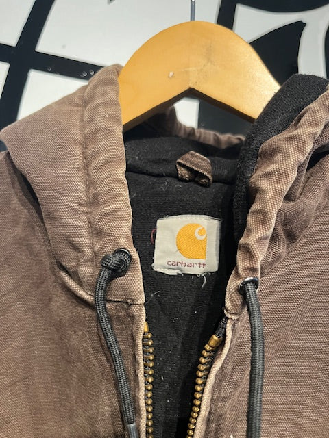 90's Carhartt Active Brown Paint Splatter L